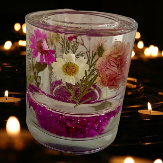Dryed Flower Gel Candles